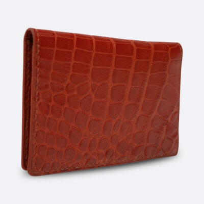 BJL BI - FOLD CARD HOLDER BRIQUE ALLIGATOR