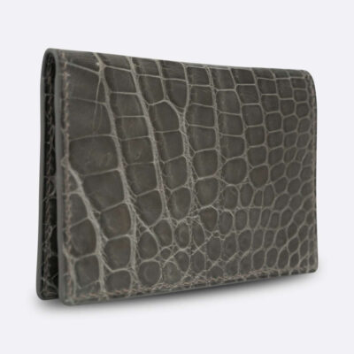 BJL BI - FOLD CARD HOLDER GREY ALLIGATOR