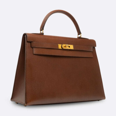 HERMES KELLY SELLIER 32 BROWN ARDENNES