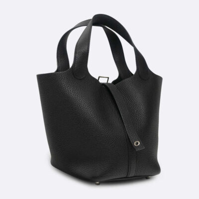 HERMES PICOTIN 18 BLACK CLEMENCE