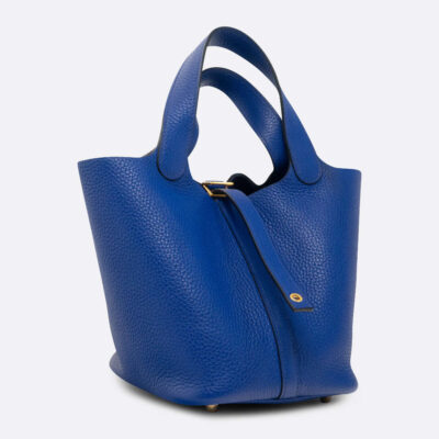 HERMES PICOTIN 18 BLEU ELECTRIQUE CLEMENCE
