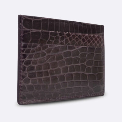 BJL CARD HOLDER AMETHYST CROCODILE