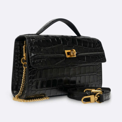 BJL EASY POCHETTE HANDBAG SMALL BLACK CALF