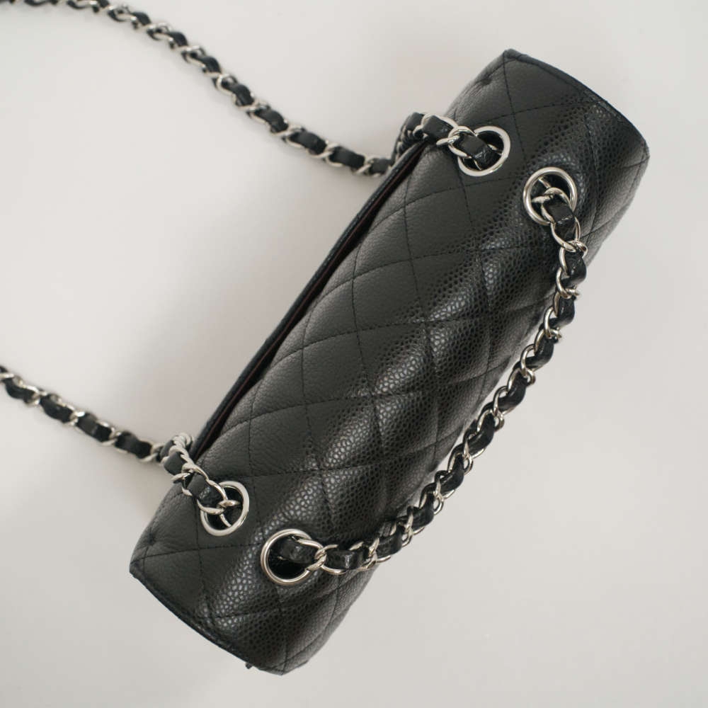 CHANEL-CLASSICHANDBAG-SMALL-BLACK-CAVIAR-7532 topdown.jpg