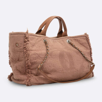 CHANEL DEAUVILLE MEDIUM PINK FABRIC