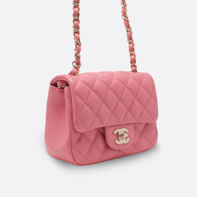 CHANEL FLAP BAG MINI PINK CAVIAR