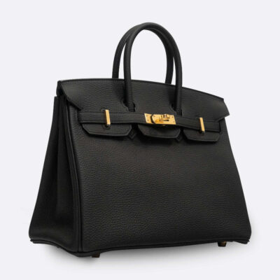 HERMES BIRKIN 25 BLACK TOGO