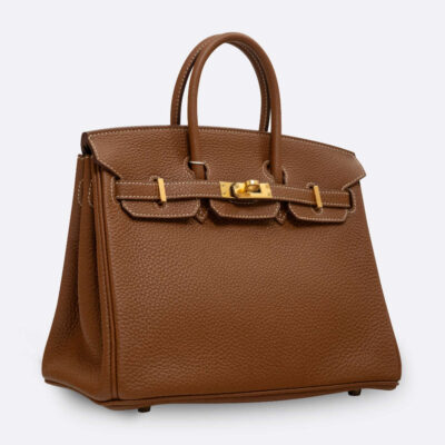 HERMES BIRKIN 25 GOLD TOGO