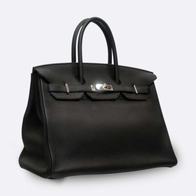 HERMES BIRKIN 35 BLACK CLEMENCE