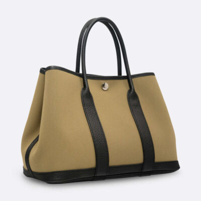 HERMES GARDEN PARTY 30 POUSSIERE CANVAS, NEGONDA