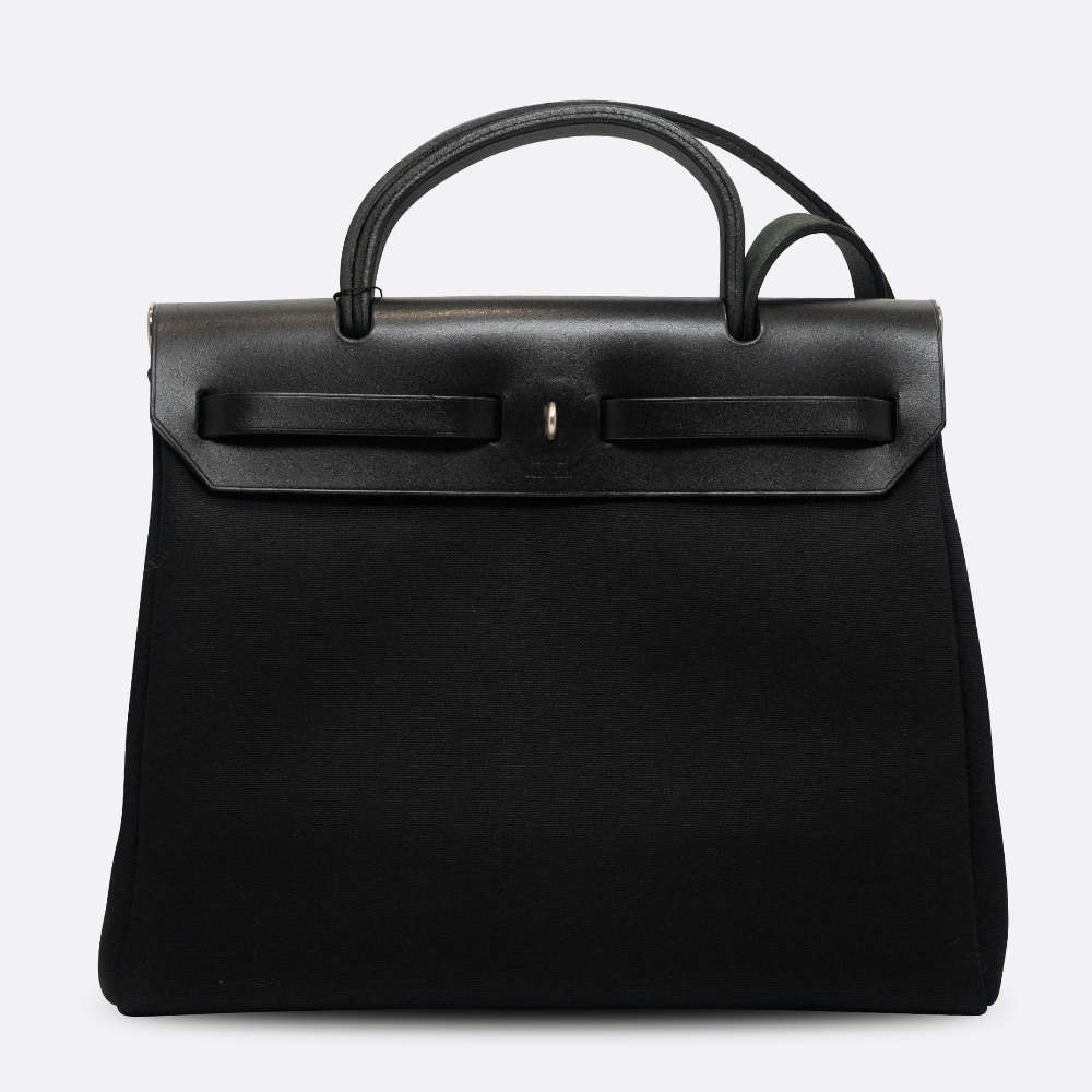 HERMES-HERBAG-31-BLACK,WHITE-TOILEH-VACHE-7780 back.jpg