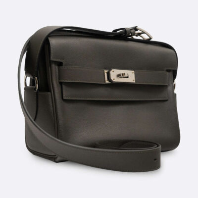 HERMES KELLY MESSENGER PM GRIS ETAIN EVERCOLOR