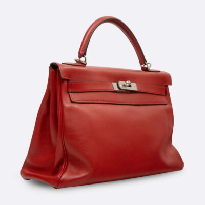 HERMES KELLY RETOURNE 32 VERMILLION SWIFT