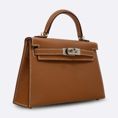 HERMES MINI KELLY 20 GOLD EPSOM