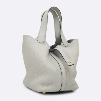 HERMES PICOTIN 18 BLEU PALE CLEMENCE