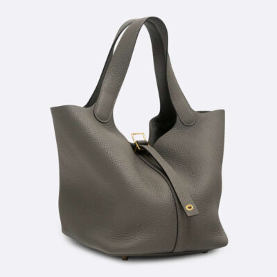 HERMES PICOTIN 22 GRIS MEYER CLEMENCE