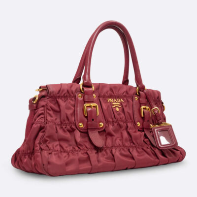 PRADA SHOULDER HANDBAG PINK NYLON