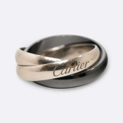 CARTIER RING 51 18K WHITE GOLD