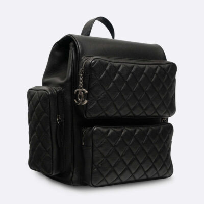 CHANEL BACKPACK BLACK CAVIAR