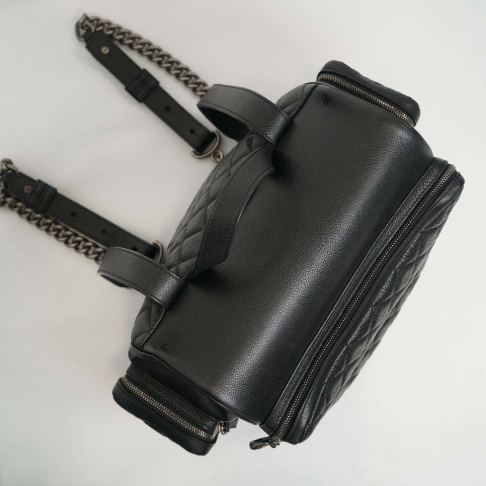 CHANEL-BACKPACK-BLACK-CAVIAR-7851 topdown.jpg