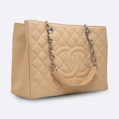 CHANEL GST GRAND SHOPPING TOTE 33 BEIGE CAVIAR