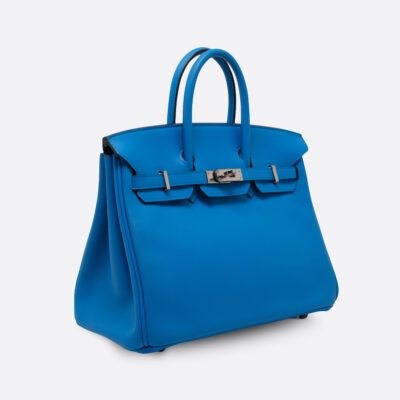 HERMES BIRKIN 25 BLEU ZANZIBAR SWIFT