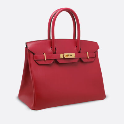 HERMES BIRKIN 30 ROUGE VIF TADELAKT