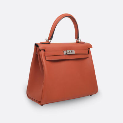 HERMES KELLY RETOURNE 25 CUIVRE SWIFT