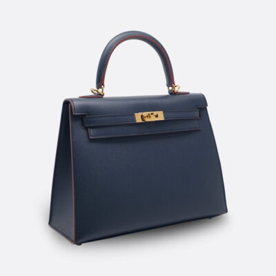 HERMES KELLY SELLIER 25 BLEU INDIGO EPSOM