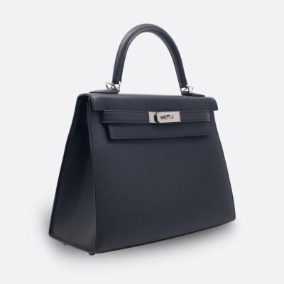 HERMES KELLY SELLIER 28 BLACK EPSOM