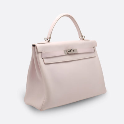 HERMES KELLY RETOURNE 32 ROSE DRAGEE SWIFT