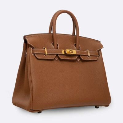 HERMES BIRKIN 25 GOLD TOGO