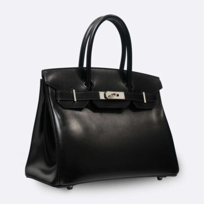 HERMES BIRKIN 30 BLACK BOX CALF