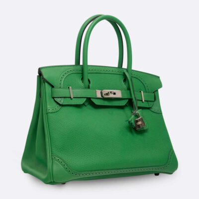 HERMES BIRKIN GHILLIES 30 BAMBOU TOGO