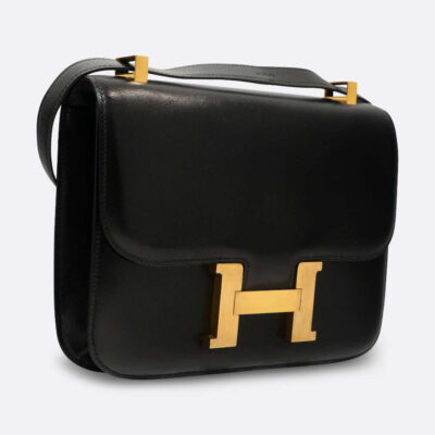 HERMES CONSTANCE 23 BLACK BOX CALF