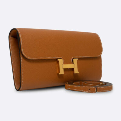 HERMES CONSTANCE TO GO WALLET LONG CLUTCH TOFFEE EPSOM