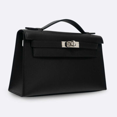 HERMES KELLY POCHETTE MINI BLACK SWIFT