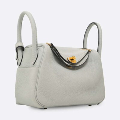 HERMES LINDY MINI BLEU PALE CLEMENCE