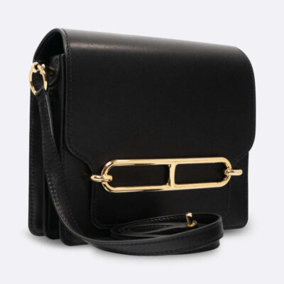 HERMES ROULIS 18 BLACK EVERGRAIN