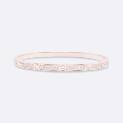 CARTIER LOVE BANGLE 16 WHITE GOLD 18K WHITE GOLD