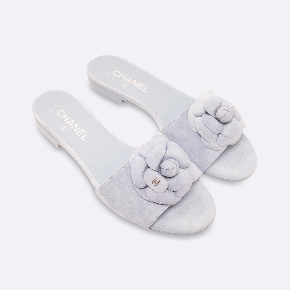 CHANEL SHOES EU 39 BLUE SUEDE