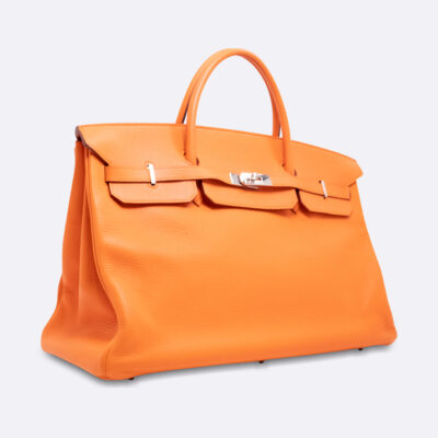 HERMES BIRKIN 45 ORANGE CLEMENCE