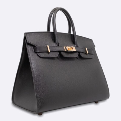 HERMES BIRKIN SELLIER 25 BLACK EPSOM