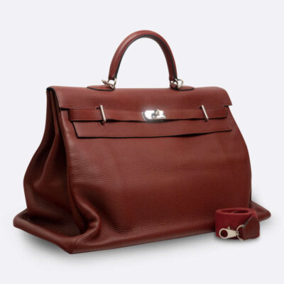 HERMES KELLY RETOURNE 50 ROUGE H CLEMENCE