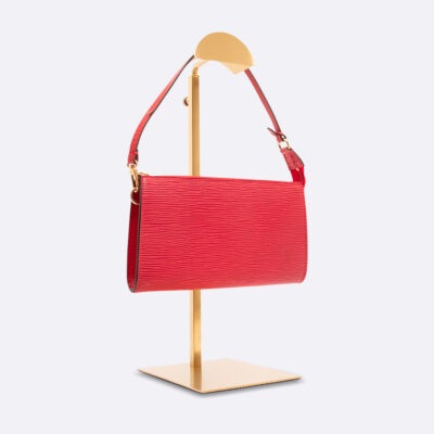 LOUIS VUITTON POCHETTE SMALL RED EPI LEATHER