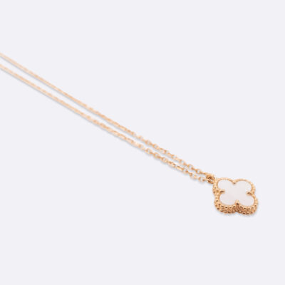 VAN CLEEF AND ARPELS SWEET ALHAMBRA PENDANT YELLOW GOLD 18K GOLD