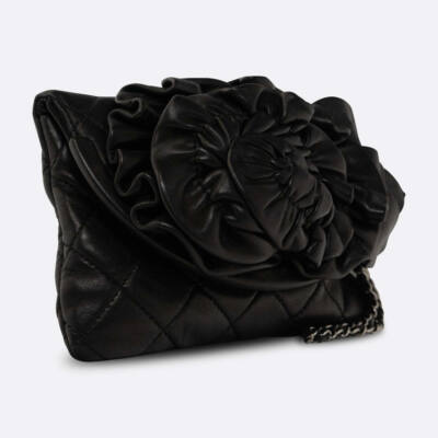 CHANEL CLUTCH MINI BLACK LAMBSKIN