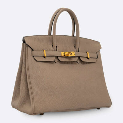 HERMES BIRKIN 25 GRIS TOURTERELLE TOGO