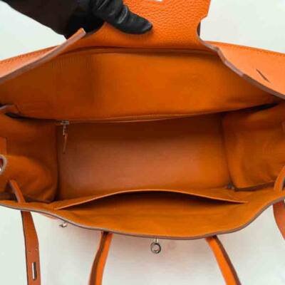 HERMES BIRKIN 35 ORANGE CLEMENCE