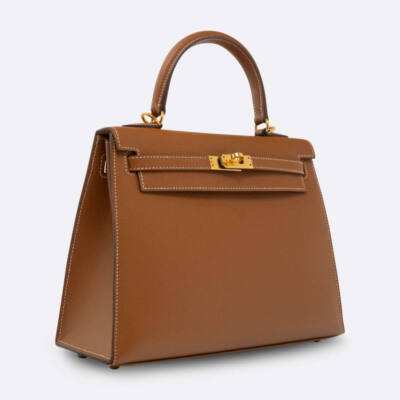 HERMES KELLY SELLIER 25 GOLD EPSOM